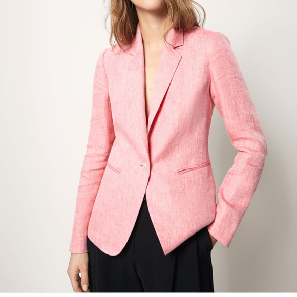 massimo dutti pink blazer